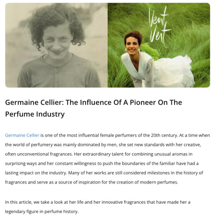 Writing for Parfumo since 2022, I create editorial content for Europe’s largest fragrance community. My portfolio includes everything from news posts and founder interviews to deep-dives into fragrance history and ingredients.